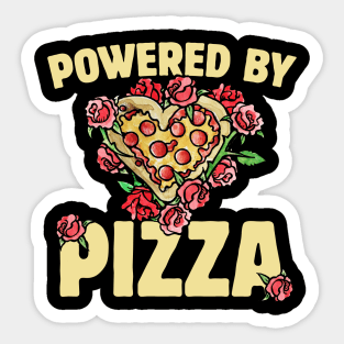 Powered by Pizza Sticker